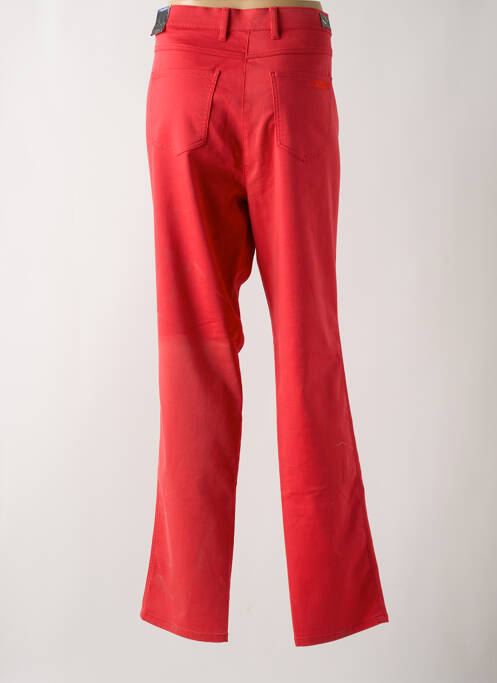 Pantalon slim tissage popeline taille normale rouge TONI femme