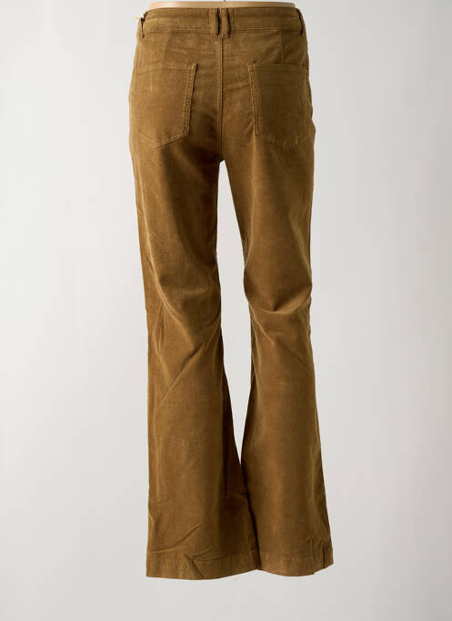 Pantalon flare stretch taille haute marron LOLA ESPELETA femme