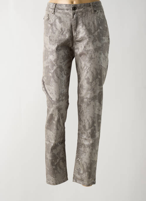 Pantalon slim gris FRED SABATIER pour femme