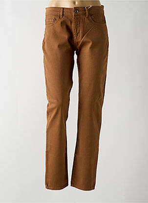 Pantalon slim stretch taille normale marron DOLCEZZA femme
