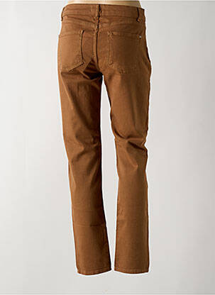 Pantalon slim stretch taille normale marron DOLCEZZA femme