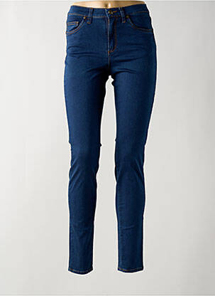 Jeans skinny tissage brut taille haute bleu LCDN femme