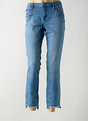 Jeans coupe slim stretch taille normale bleu TOM TAILOR femme