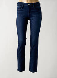 Jeans coupe slim stretch taille normale bleu fonce TOM TAILOR femme