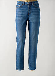 Jean coupe mom stretch taille haute bleu TOM TAILOR femme