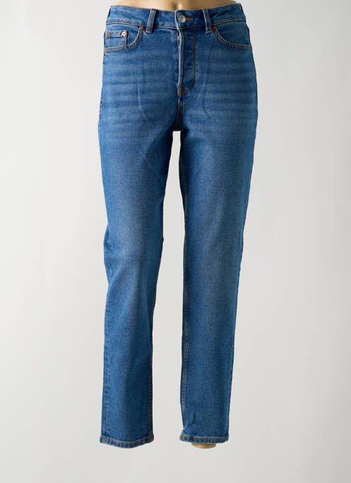 Jean coupe mom poches taille haute bleu TOM TAILOR femme