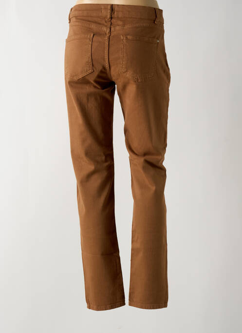 Pantalon slim marron DOLCEZZA pour femme