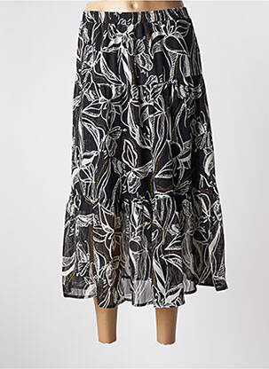 Jupe longue tissage crêpe noir LOLA ESPELETA femme