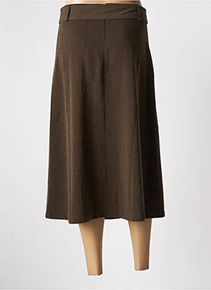 Jupe mi-longue stretch vert SURKANA femme