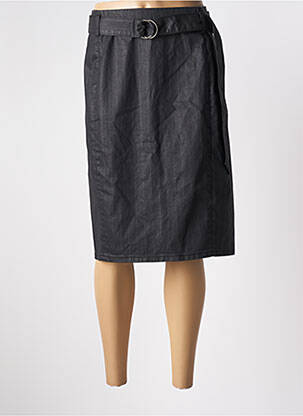 Jupe mi-longue stretch noir SANDWICH femme