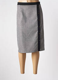 Jupe mi-longue taille haute gris FRANCE RIVOIRE femme