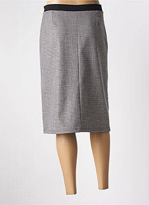 Jupe mi-longue taille haute gris FRANCE RIVOIRE femme