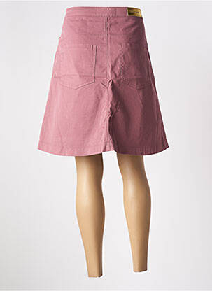 Jupe mi-longue taille à pinces rose COUTURIST femme