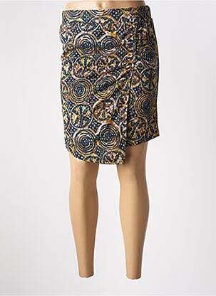 Jupe mi-longue stretch bleu SURKANA femme