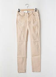 Jeans coupe slim taille basse taille basse beige SALSA femme