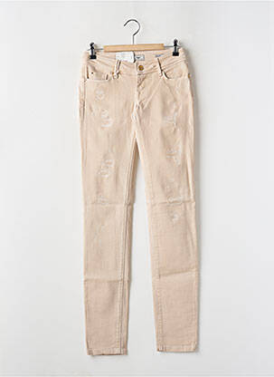 Jeans coupe slim taille basse taille basse beige SALSA femme
