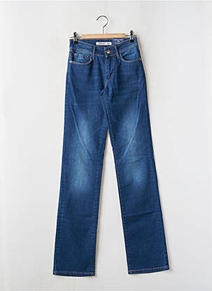Jeans coupe droite stretch taille normale bleu TIFFOSI femme