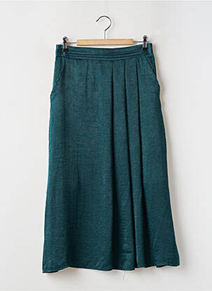 Jupe mi-longue taille haute vert LOLA ESPELETA femme