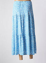 Jupe longue bleu MARBLE pour femme seconde vue