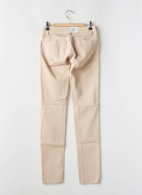 Jeans coupe slim beige SALSA pour femme