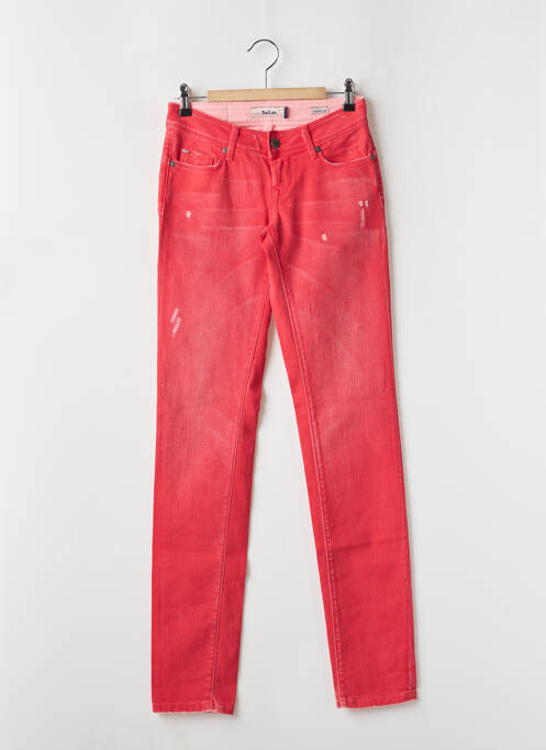 Jeans coupe slim rouge SALSA pour femme