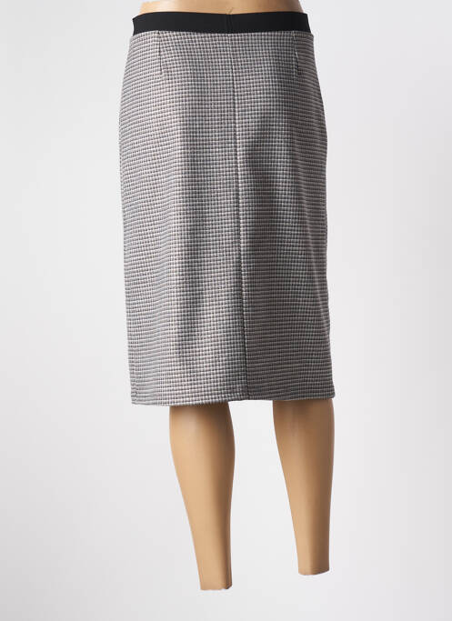 Jupe mi-longue gris FRANCE RIVOIRE pour femme