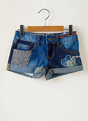 Short stretch taille ajustable bleu DESIGUAL fille