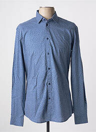 Chemise manches longues imprimé fantaisie bleu GAUDI homme