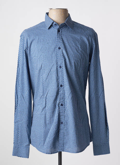 Chemise manches longues bleu GAUDI pour homme