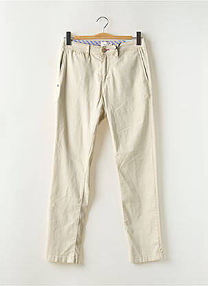 Pantalon chino stretch taille normale beige GAUDI homme