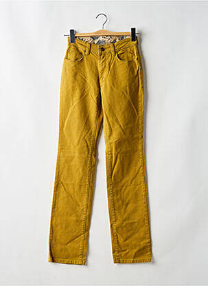 Jeans coupe slim stretch taille haute jaune CERRUTI 1881 femme