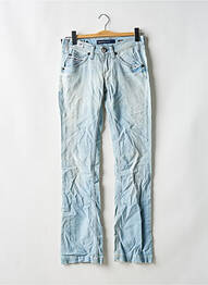 Jeans bootcut effet usé délavé taille basse bleu MISS SIXTY femme