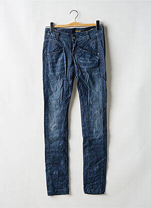 Jeans coupe slim stretch taille basse bleu KILLAH femme