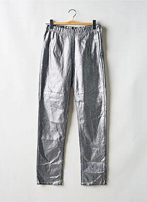 Jegging tissage enduit taille haute argent CELLBES OF  SWEDEN femme