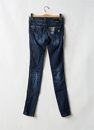 Jeans skinny effet usé délavé taille basse bleu KILLAH femme