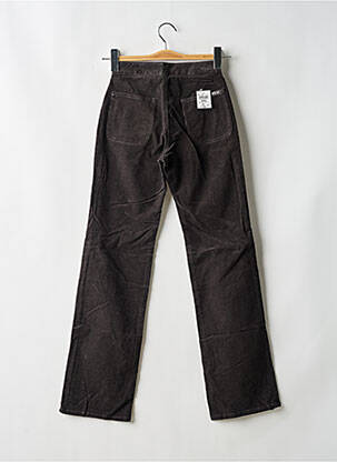 Pantalon flare stretch taille haute gris C17 femme