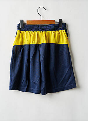Short coupe fluide taille haute bleu MASS femme
