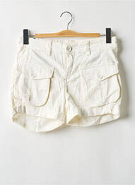 Short fermeture zippée sous rabat boutonné taille basse beige KILLAH femme