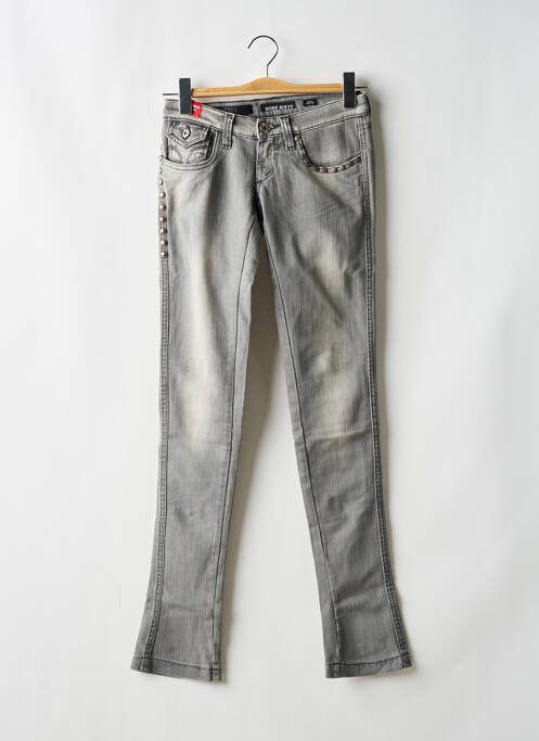 Jeans coupe slim gris MISS SIXTY pour femme