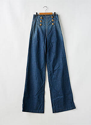 Jeans coupe large stretch taille haute bleu MISS SIXTY femme