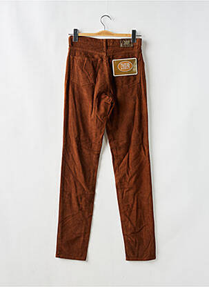 Pantalon slim stretch taille haute marron CEDIXSEPT femme