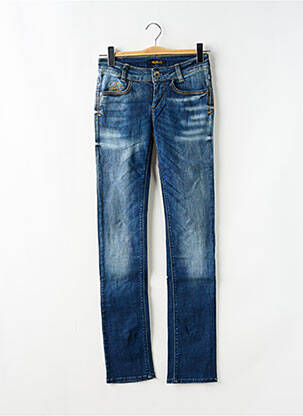 Jeans coupe slim taille basse taille basse bleu KILLAH femme