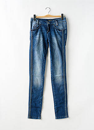 Jeans coupe slim taille basse taille basse bleu KILLAH femme
