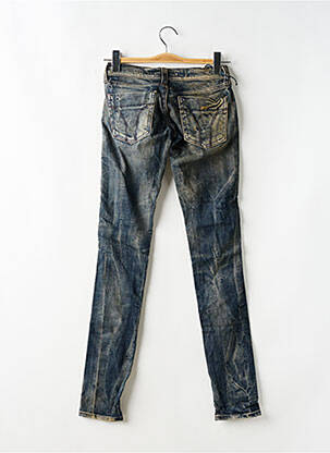 Jeans skinny effet usé délavé taille basse bleu MISS SIXTY femme
