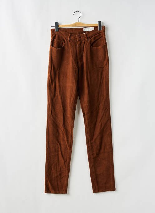 Pantalon slim marron CEDIXSEPT pour femme