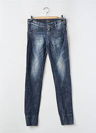 Jeans coupe slim taille basse taille basse bleu KILLAH femme