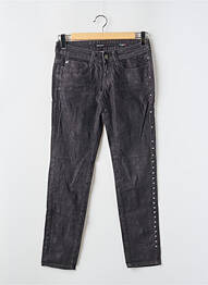 Jeans coupe slim broderie rivets taille basse noir MISS SIXTY femme