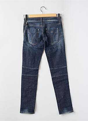 Jeans coupe slim effet usé délavé taille basse bleu MISS SIXTY femme