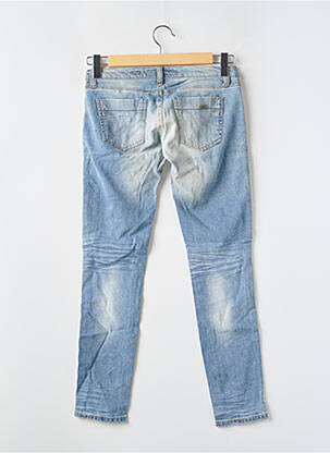 Jeans coupe slim effet usé délavé taille basse bleu MISS SIXTY femme