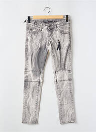 Jeans coupe slim taille basse taille basse gris MISS SIXTY femme
